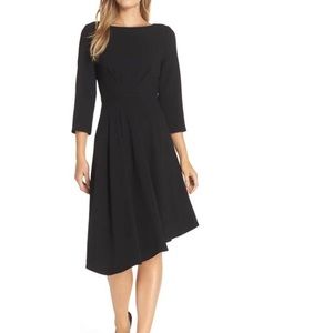 Harper Rose Asymmetrical Dress in Black
